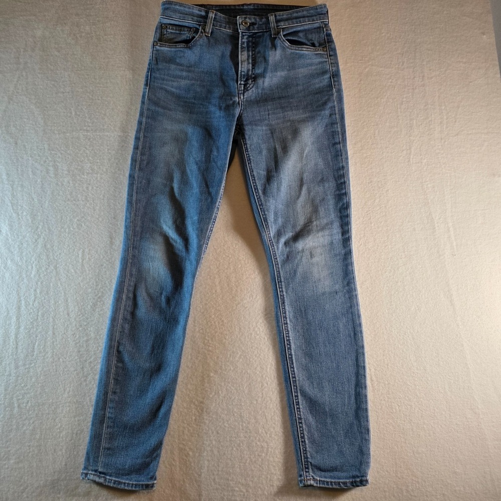 Lucky Brand Bridgette Skinny High Rise Blue Jeans Cone Denim Made in USA Size 27